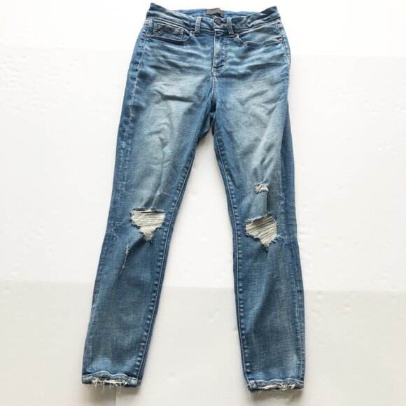 BUCKLE BLACK Fit No. 35 Skinny Stretch Ripped Distressed Jeans Womens 28 - Picture 3 of 11